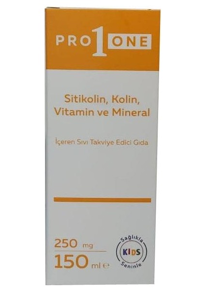 PRO1ONE Sitikolin, Kolin, Vitamin, Mineral Sıvı 150ML
