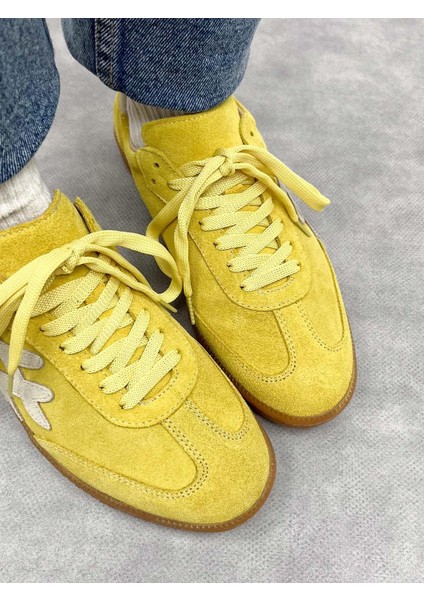 Velos Deri Kadın Sarı Spor Ayakkabı modelleri