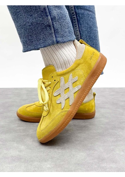 Velos Deri Kadın Sarı Spor Ayakkabı fırsatları