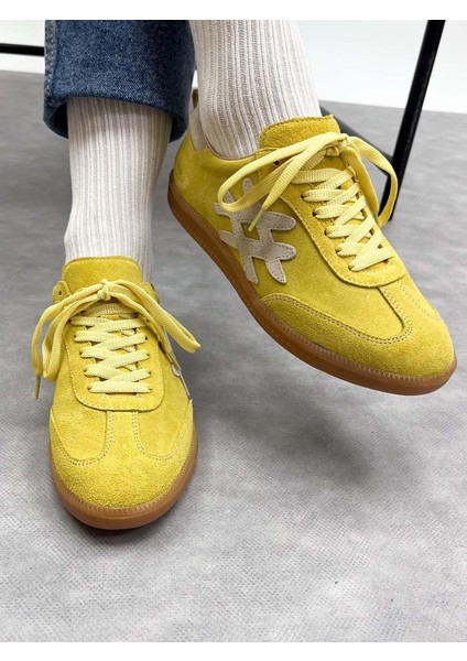 Velos Deri Kadın Sarı Spor Ayakkabı indirimleri