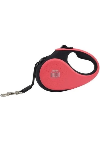 Doggie Soft Otomatik Köpek Uzatma Tasması Small Pembe 15 kg 5 mt