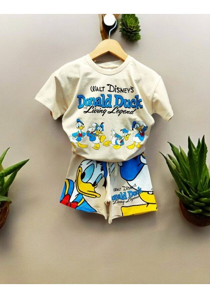 Erkek %100 Pamuklu T-Shirt Şort Takım