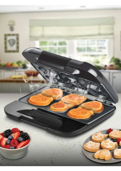 KSM-2405K Elektrikli Çocuk Waffle Makinesi Siyah