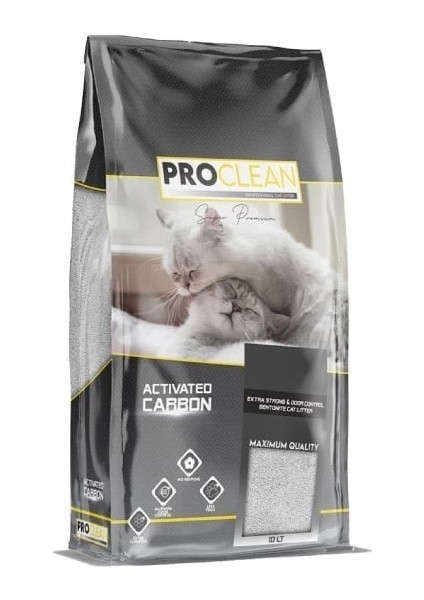 Proclean Aktif Karbonlu Topaklanan Kedi Kumu 10 Lt