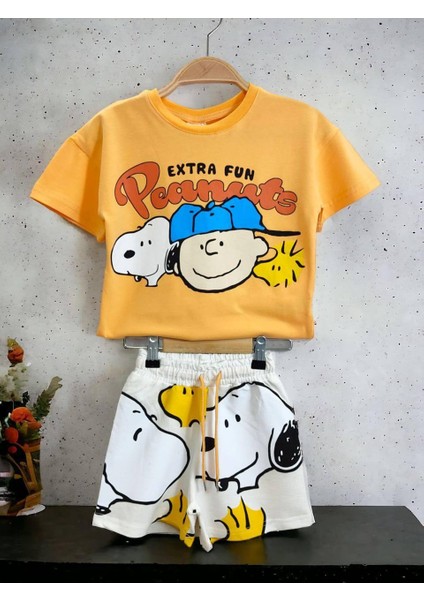 Erkek %100 Pamuklu T-Shirt Şort Takım