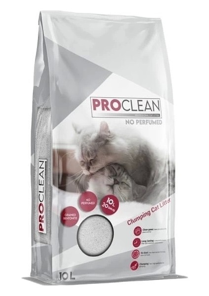 Proclean Naturel Kokusuz Topaklanan Kedi Kumu Ince Taneli 10 Lt