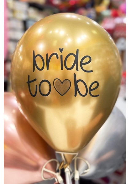 Bride Balon Krom Altın 5'li 12 Inç