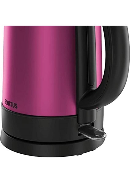 Al 728 I Su Isıtıcı Pembe Çelik Kettle Gizli