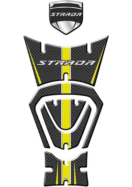 Mondial Strada 125 2022 - 2024 Uyumlu Tank Pad Set 006