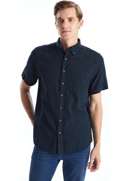 Lcwaıkıkı Classic Regular Fit Kısa Kollu Poplin Erkek Gömlek (S5)