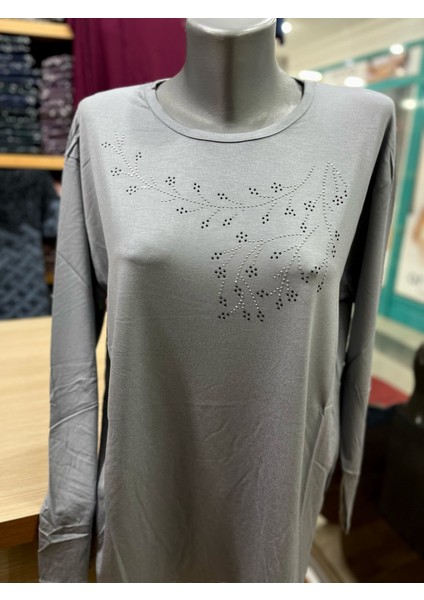 Kadın Likralı Taşlı Penye Bluz fiyatları