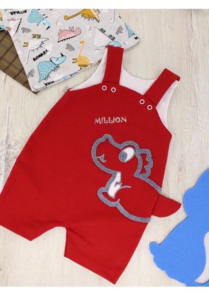 Dino Iki Parça Tulum Erkek Bebek Çocuk 6 Ay, 9 Ay, 12 Ay