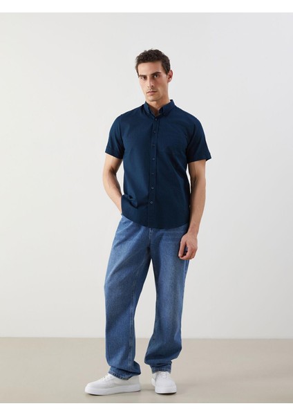 Lcwaıkıkı Classic Regular Fit Kısa Kollu Armürlü Erkek Gömlek (S5) fiyatları