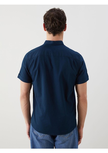 Lcwaıkıkı Classic Regular Fit Kısa Kollu Armürlü Erkek Gömlek (S5) fırsatları