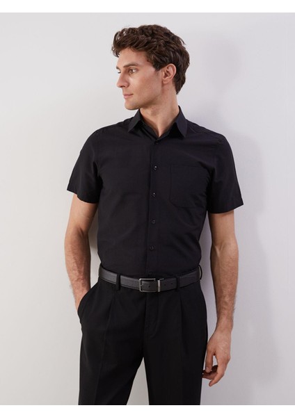 Lcwaıkıkı Formal Regular Fit Kısa Kollu Poplin Erkek Gömlek (S5)