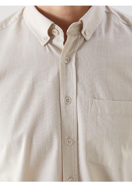 Lcwaıkıkı Classic Regular Fit Kısa Kollu Armürlü Erkek Gömlek (S5) modelleri