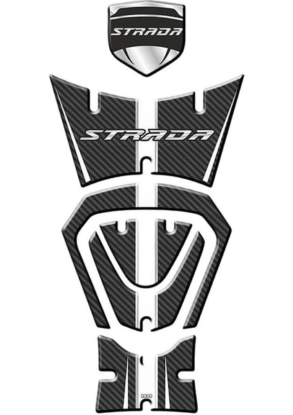 Mondial Strada 125 2022 - 2024 Uyumlu Tank Pad Set 005