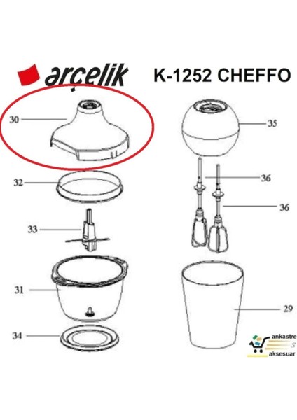 Hand Blender Doğrayıcı Gövde Beyaz 9186887015 fiyatları