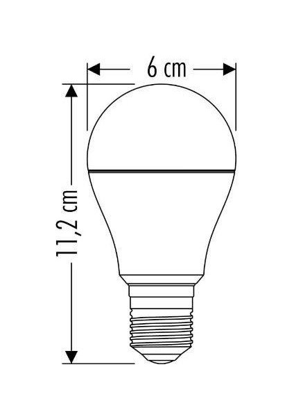 Tasarufflu LED Ampul 9W 12 ' Li 6500 K Beyaz Işık %85 Tasarruf Uzun Ömürlü LED Ampul