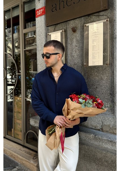 Zoro Erkek Extra Soft Keten Görünümlü Gömlek Uzun Kollu, Hafif Dokulu fiyatları