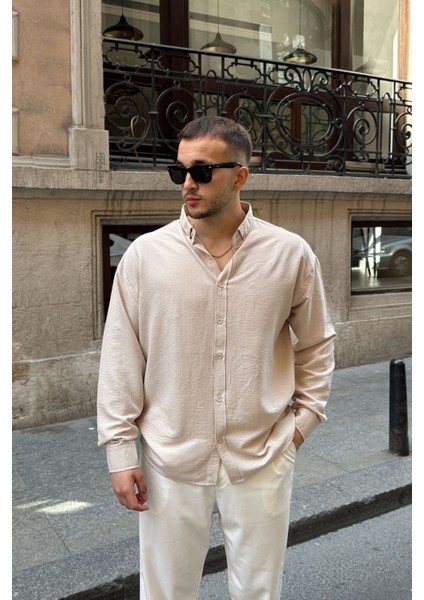 Zoro Erkek Extra Soft Keten Görünümlü Gömlek Uzun Kollu, Hafif Dokulu fiyatları