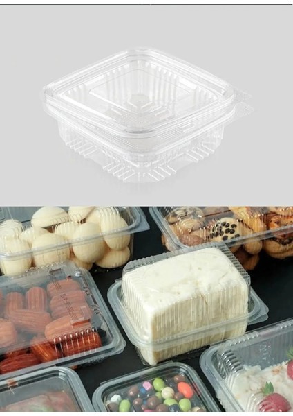 Plastik Sızdırmaz Kap 250 gr cc Kullan At Tek Kullanımlık Plastik Kapaklı Kase 50 Adet fiyatları