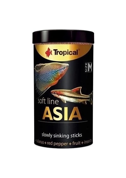 Tropical Soft Line Asia Omnivor ve Etçil Balık Yemi 100 ml 40 gr