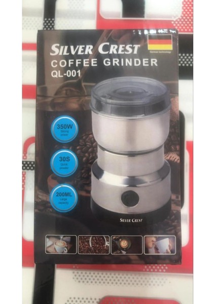 350WATT 4 Bıçaklı Silver Crest Paslanmaz Çelik Kahve ve Baharat Öğütücü indirimleri