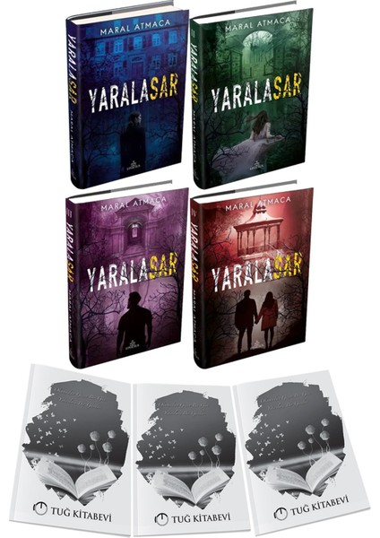 Ciltli Set Yaralasar Serisi 1-2-3-4 Maral Atmaca + Hediyeli