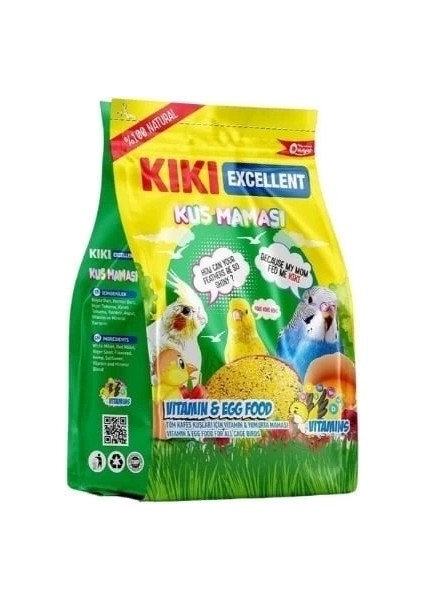Kiki Excellent Vitaminli Ve Yumurtalı Kuş Maması 100 Gr