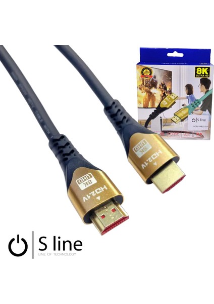 10 Metre 8k HDMI Kablo Erkek-Erkek