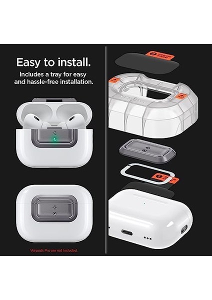 Airpods Pro/pro (2. Nesil) Koruma Kilidi Lock Fit M Metallic Gray - ASD06155