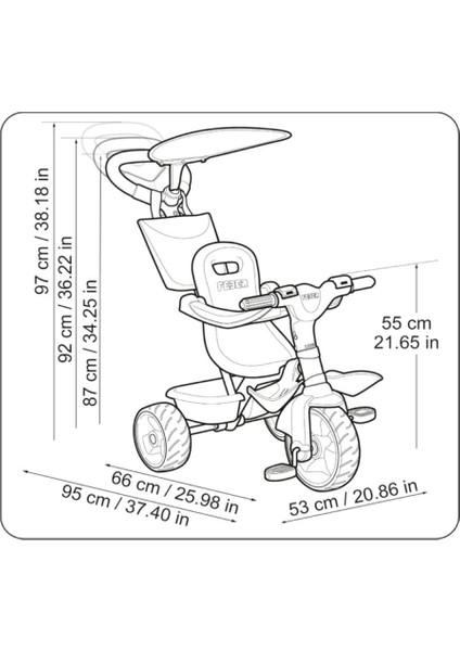 Trike Baby Plus Müzik C20