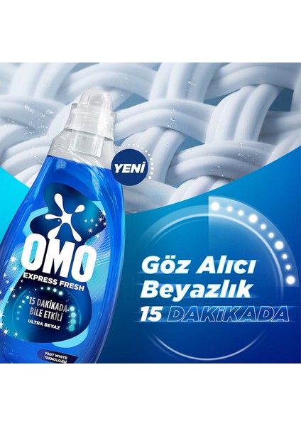 Express Fresh Ultra Beyaz Sıvı Çamaşır Deterjanı 1480 ml X2