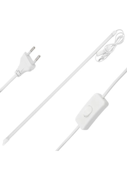 220V-12W Anahtarlı 80-90 Lümen 72 LED 60 cm Beyaz Kasa Seyyar Çubuk LED PWR-6929
