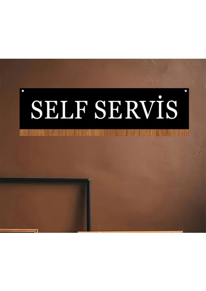 Self Servis Tabelası 50X15 cm Tek Yön 3mm Pleksi fiyatları