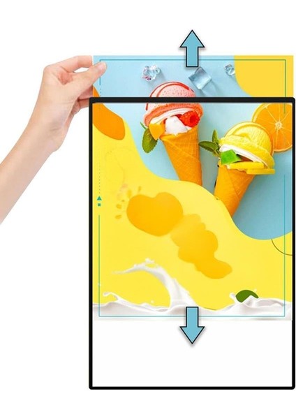 PM-21757 Ledli A1 Değiştirilebilir Reklam Poster Çerçevesi (Tabela)