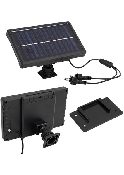 XF-707-2 Kumandalı Solar Panelli 2 Power Ledli Çiftli Projektör Lambası XF-707-2