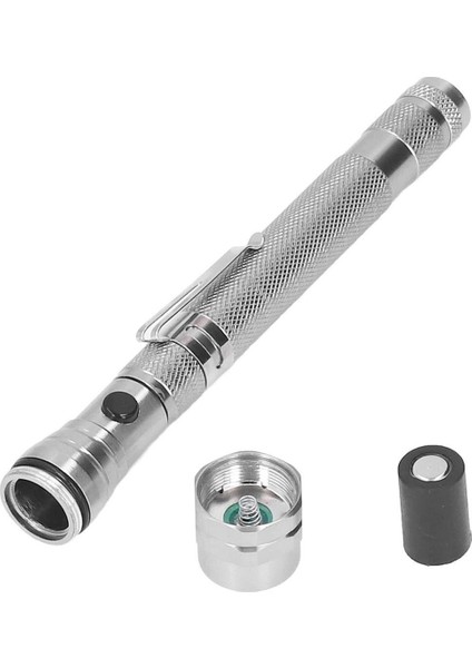 MX-2808 Mıknatıslı 360 Derece Döner Başlıklı 3 Ledli Beyaz Işık El Feneri
