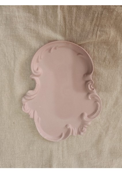 Taş Tozu El Yapımı Nişanlık Sunumluk ve Mumluk Tepsi – Şık Dekoratif Tasarım (30X23 Cm) fiyatları