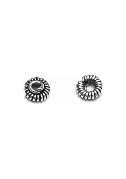 Takı Yapımı 20 Adet 925 Ayar Gümüş Kapak 4 mm 2 Gram No. 3104