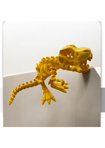 Sevimli Iskelet Trex - Hareketli Organik Oyuncak - 3D Baskı - Dinazor Çok Renkli 30CM Boyunda