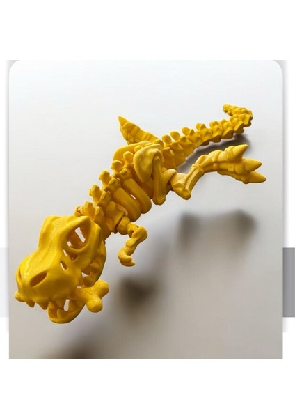 Sevimli Iskelet Trex - Hareketli Organik Oyuncak - 3D Baskı - Dinazor Çok Renkli 30CM Boyunda