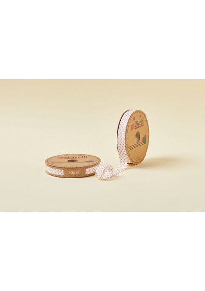 Puanlı Katlı B06 Turuncu 2 cm 25 Metre %65 Koton %35 Polyester