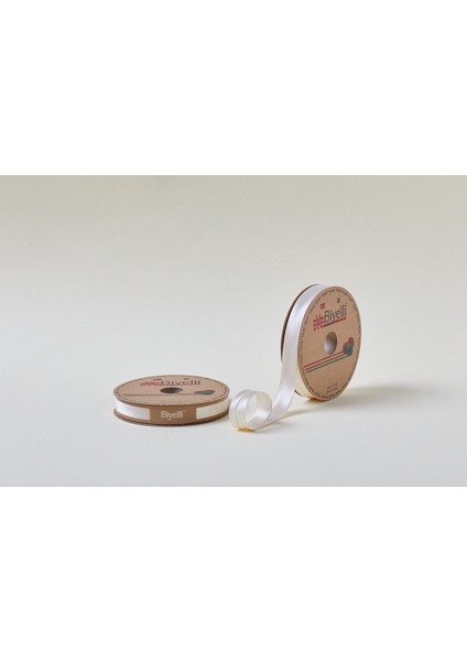 Saten Katlı 036 Koyu Krem 2 cm 25 Metre %100 Polyester