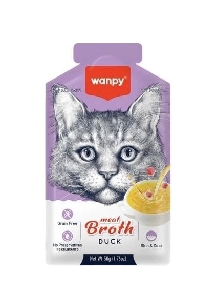 Wanpy Ördek Etli Tahılsız Kedi Çorbası 50 gr
