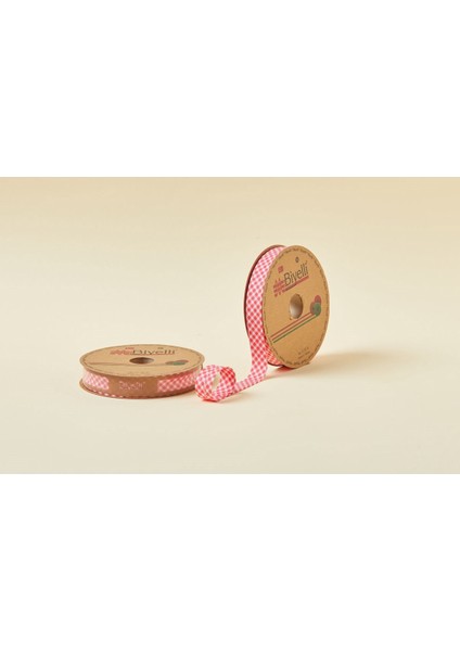 Ekoseli Katlı E03 Kırmızı 2 cm 25 Metre %65 Koton %35 Polyester