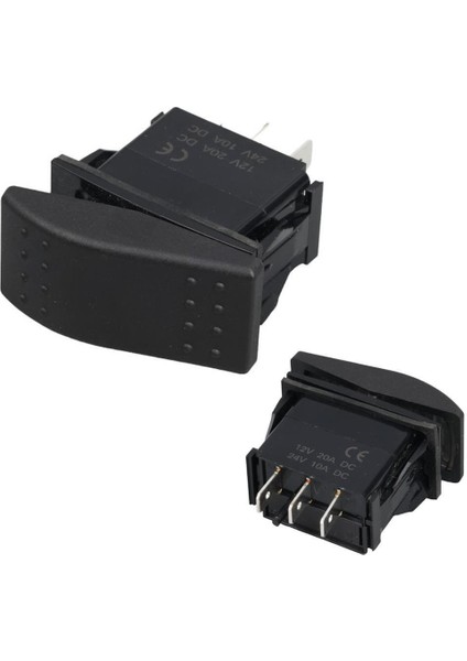 Powermaster Sembolsüz Işıksız 3 Pinli On-Off 12-24V Marin Switch