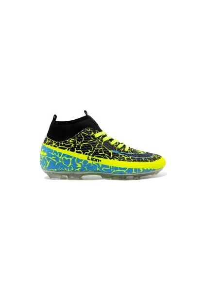 Yusufshoes Lion Boğazlı Çocuk Yetişkin Çoraplı Halı Saha Futbol Ayakkabısı