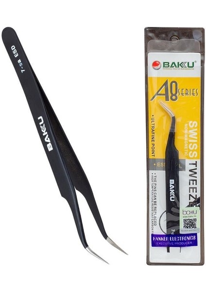 Bk-A8-7sa-Ur-Esd Eğri Uçlu Cımbız
